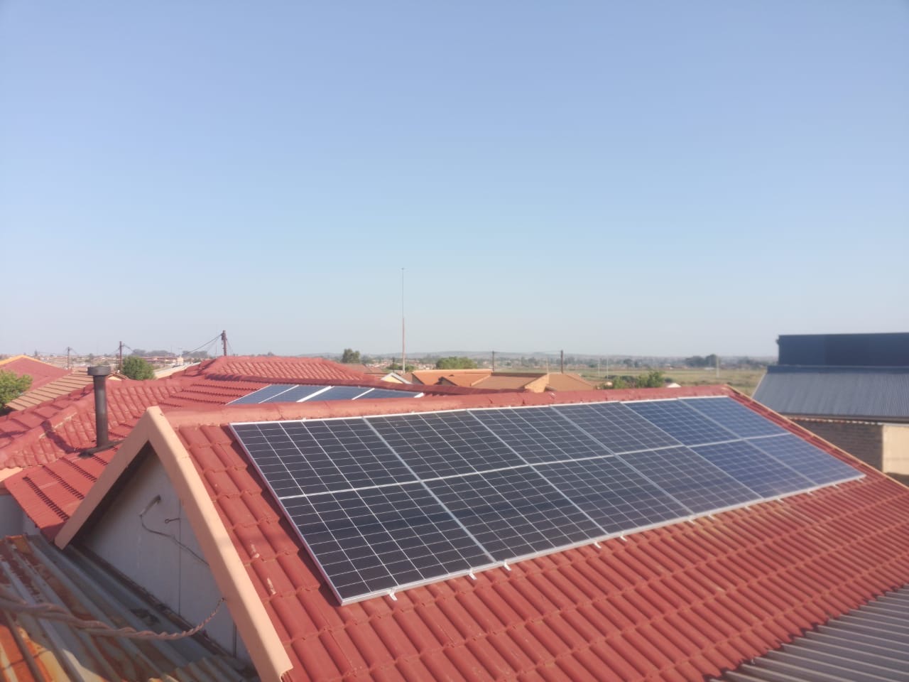 Solar installation work by Clementine B.T Projects